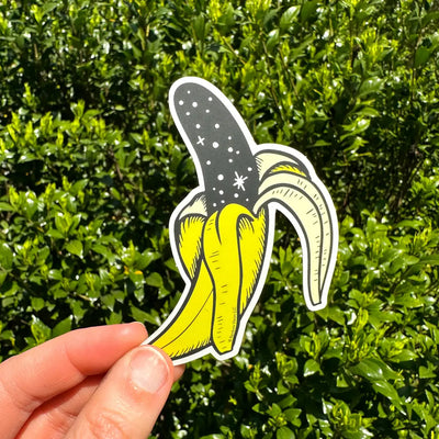 Space Banana Sticker