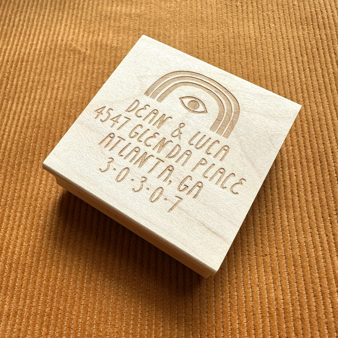 Rainbow Eye Return Address Stamp