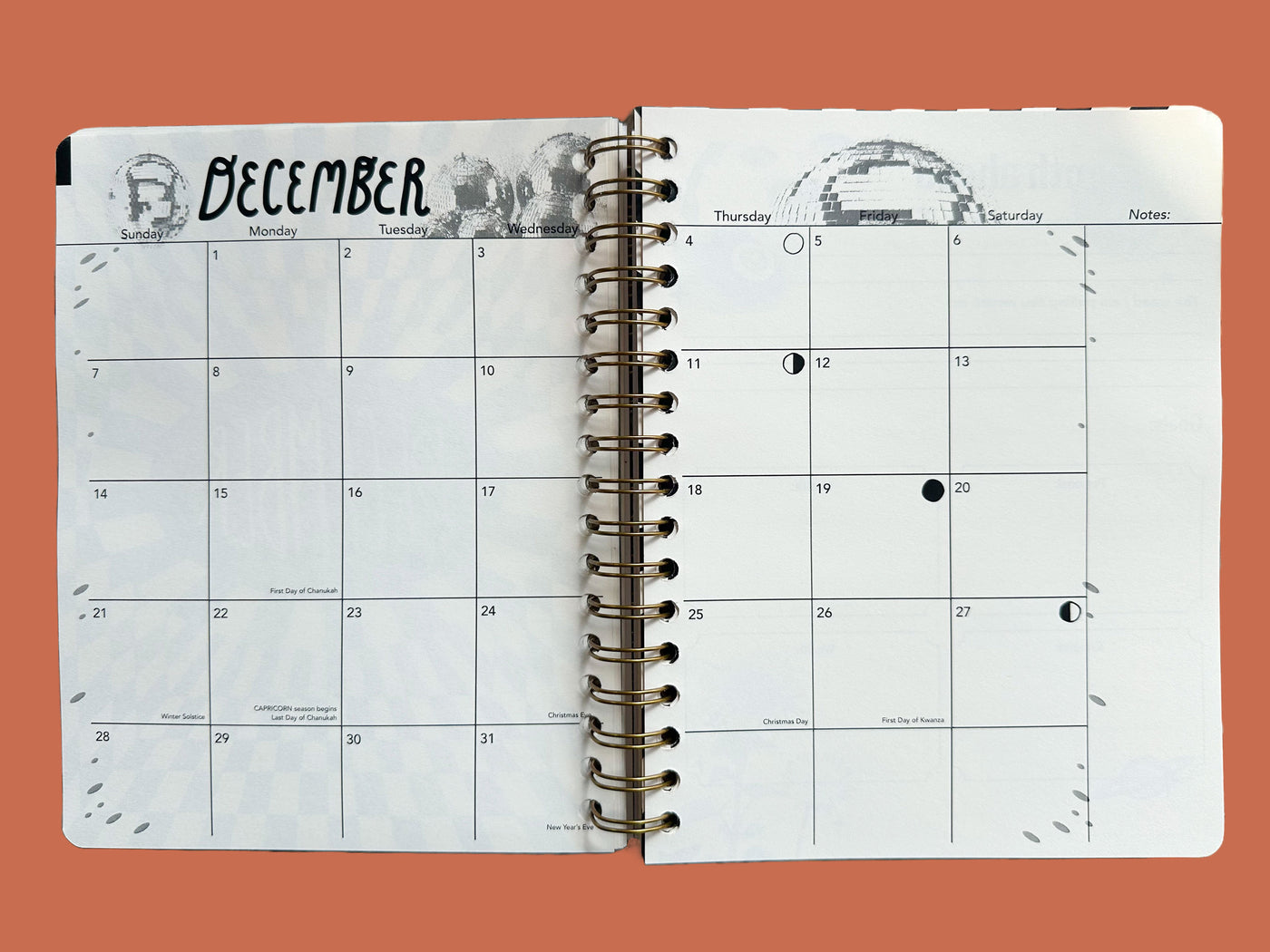 PRE-ORDER: 2026, 13 Month Planner | December 2025 - December 2026, Flower Power Cover