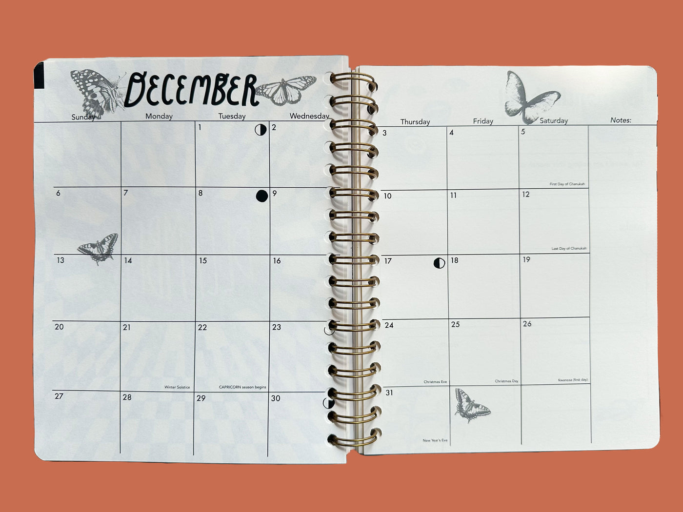 PRE-ORDER: 2026, 13 Month Planner | December 2025 - December 2026, Flower Power Cover