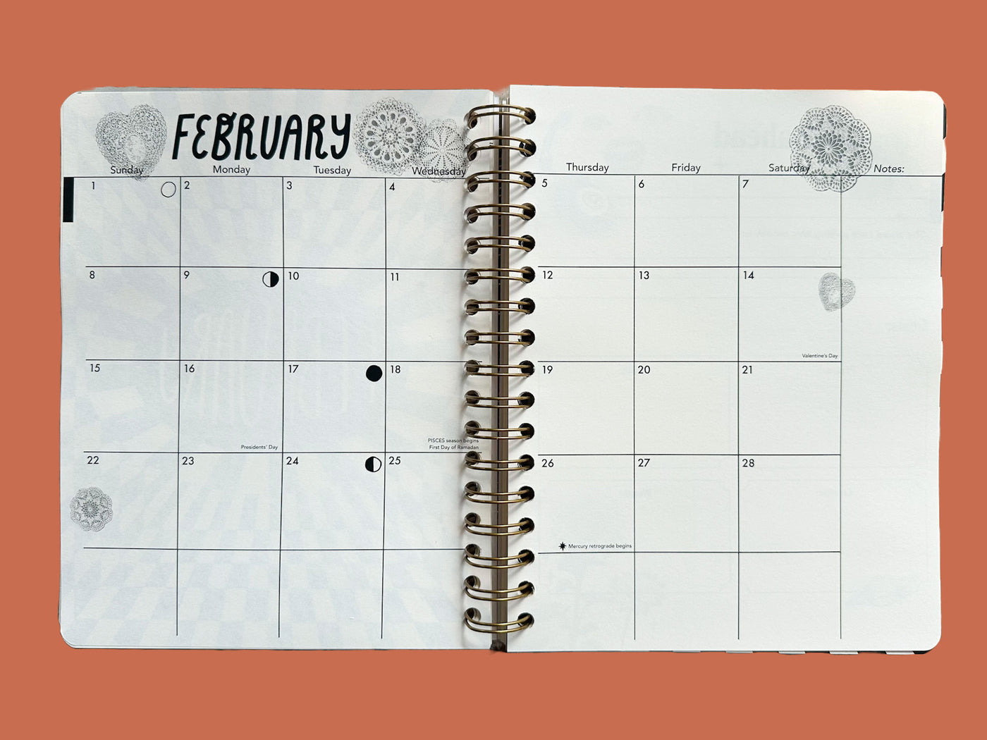 PRE-ORDER: 2026, 13 Month Planner | December 2025 - December 2026, Flower Power Cover