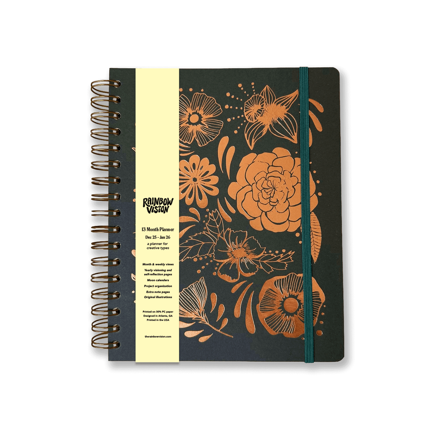 PRE-ORDER: 2026, 13 Month Planner | December 2025 - December 2026, Flower Power Cover