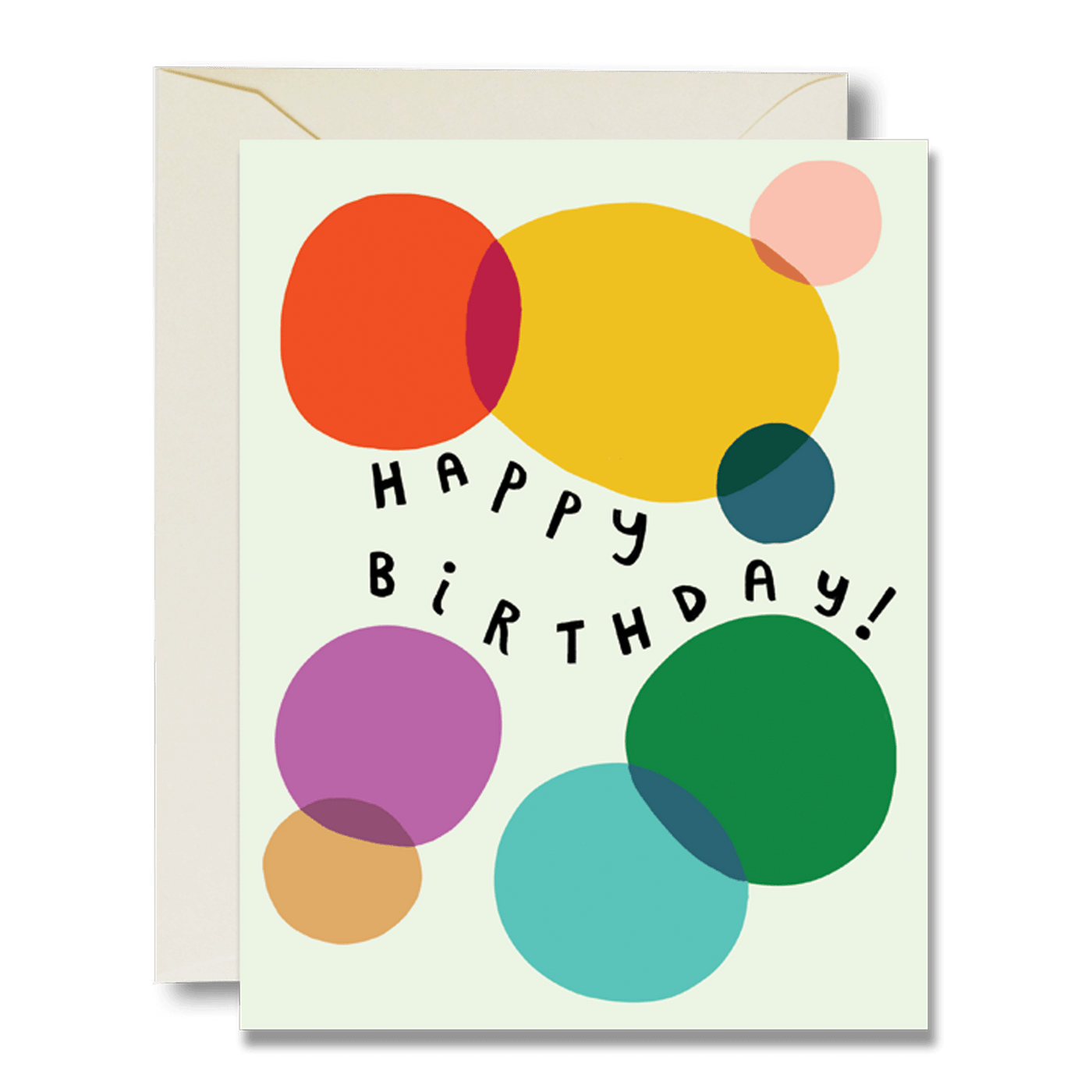 Happy Birthday Color Bubbles Card