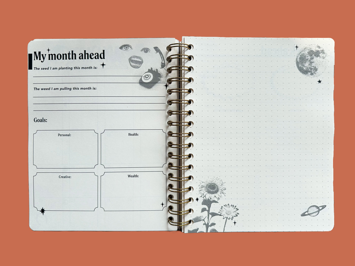 PRE-ORDER: 2026, 13 Month Planner | December 2025 - December 2026, Flower Power Cover