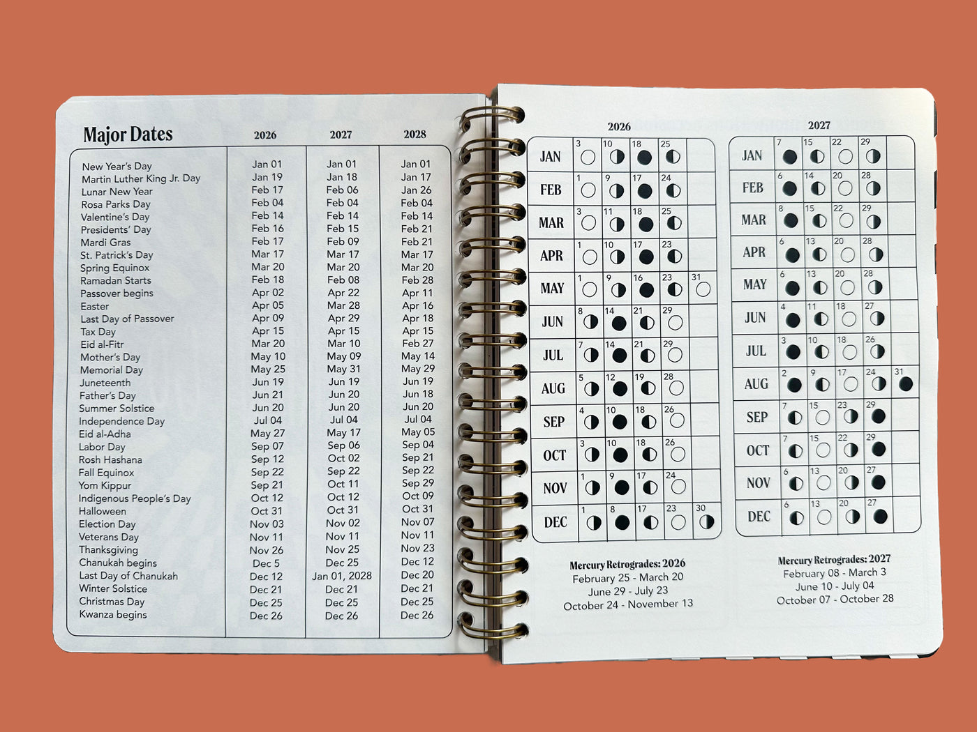 PRE-ORDER: 2026, 13 Month Planner | December 2025 - December 2026, Flower Power Cover