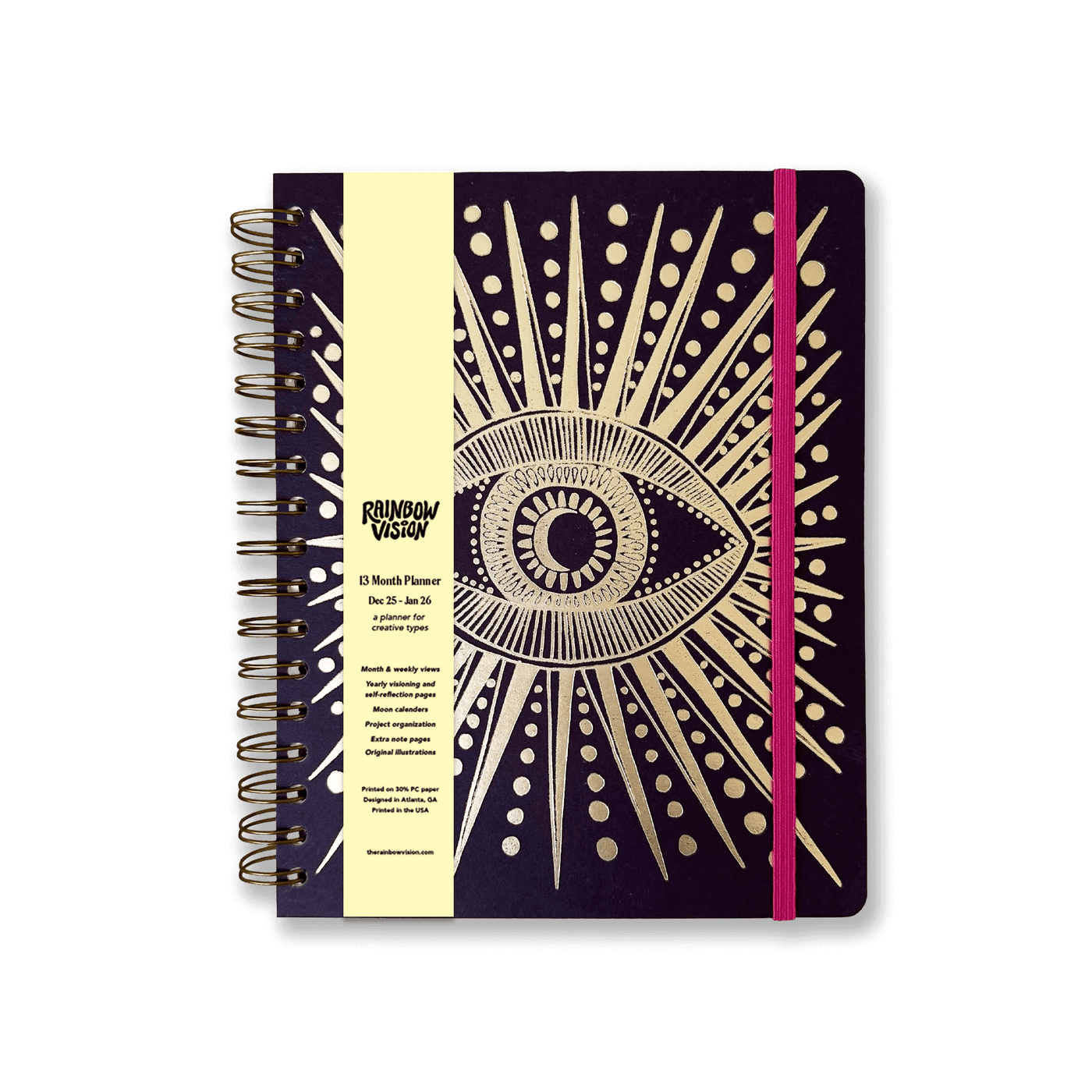 2026, 13 Month Planner | December 2025 - December 2026, Seeing Eye Cover