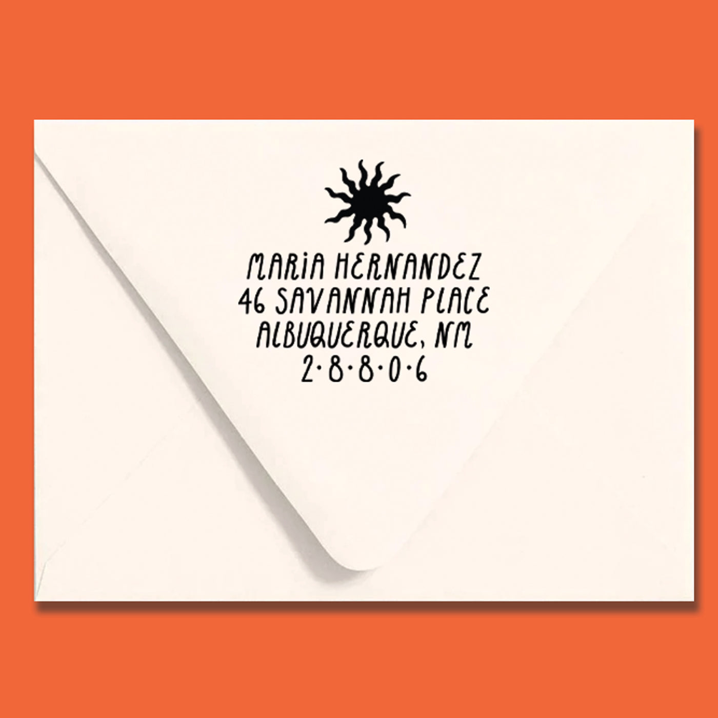 Sun Return Address Stamp