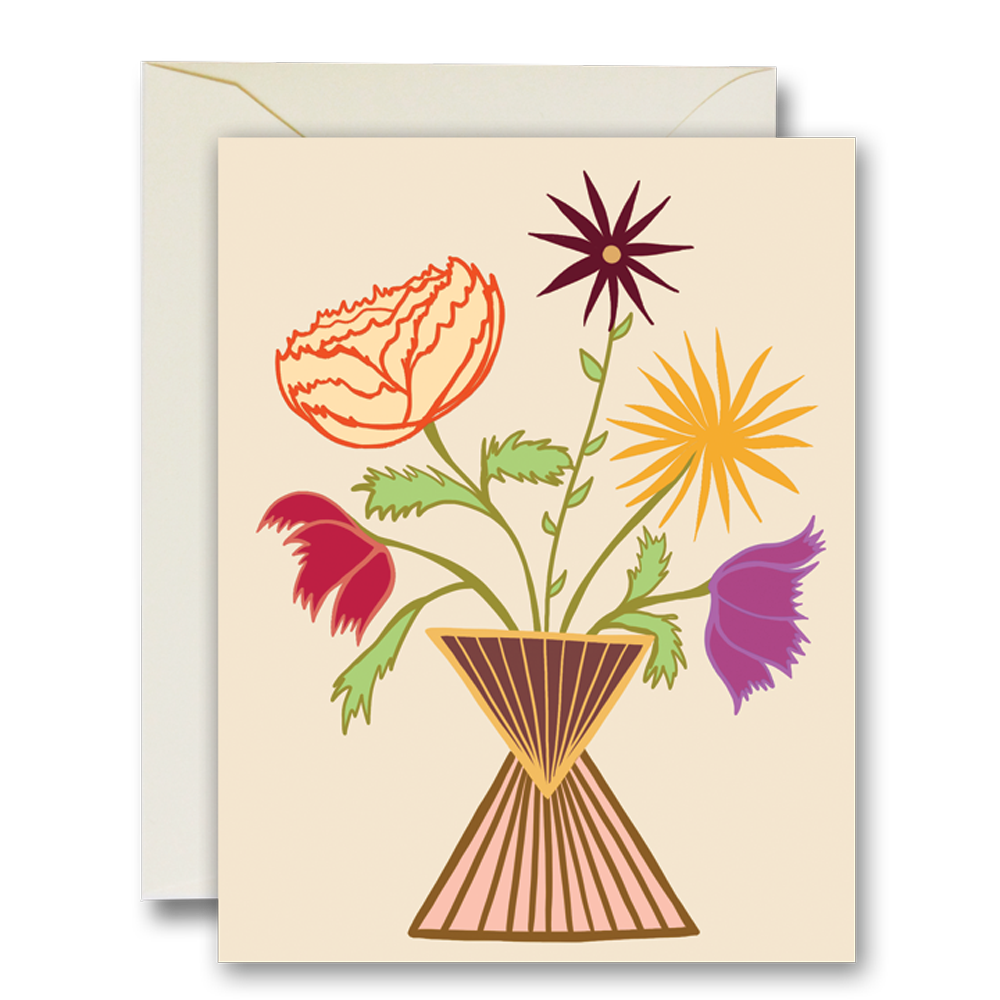 Friendly Flowers Ivory Card
